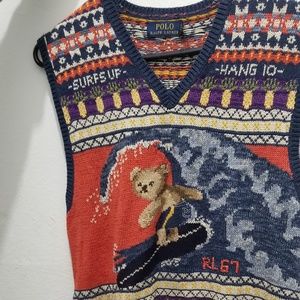polo bear vest